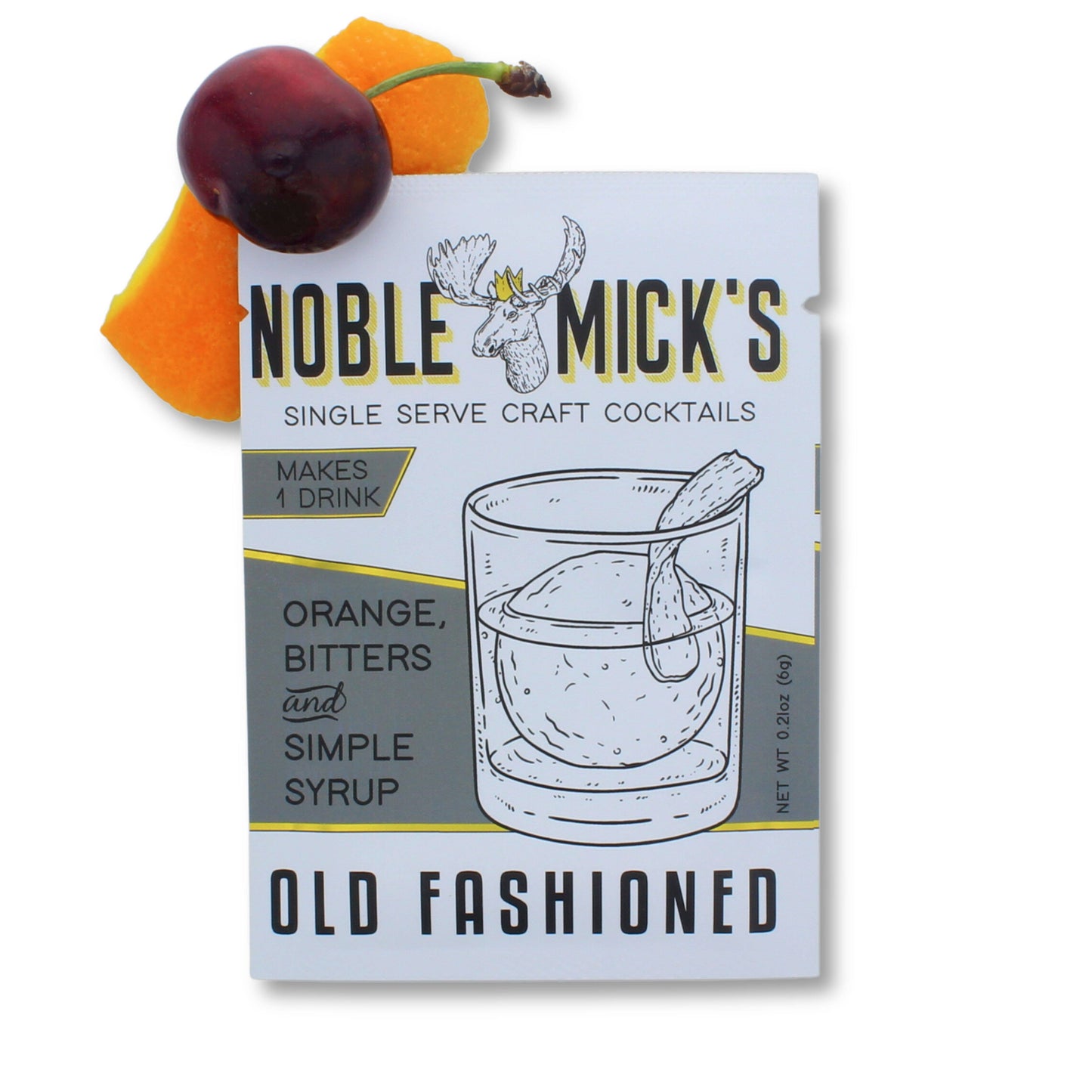 NOBLE MICK'S - Single Serve Craft Cocktails - Old Fashioned Single Serve Craft Cocktail