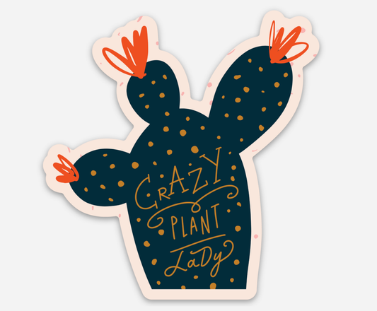 inviting affairs paperie - Crazy Plant Lady Sticker