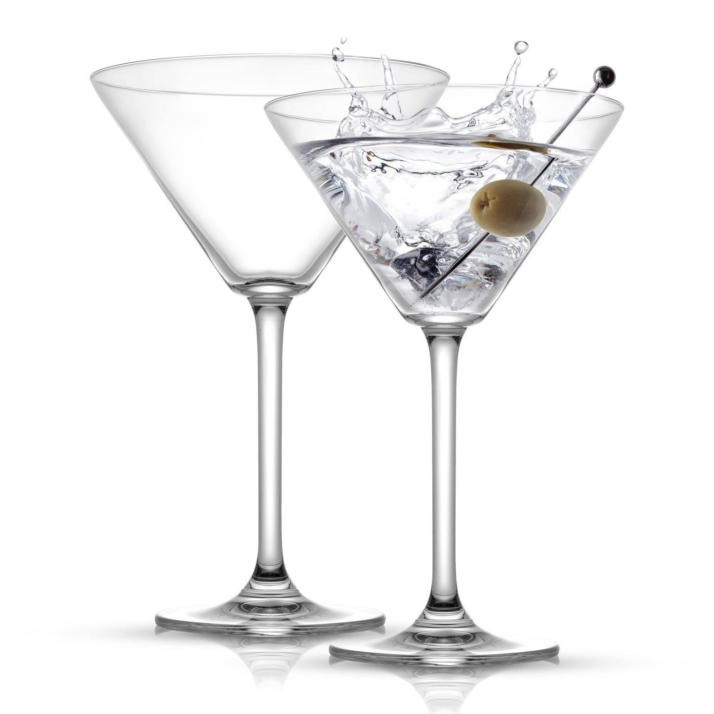 JoyJolt - Olivia Stemmed Crystal Martini Glasses