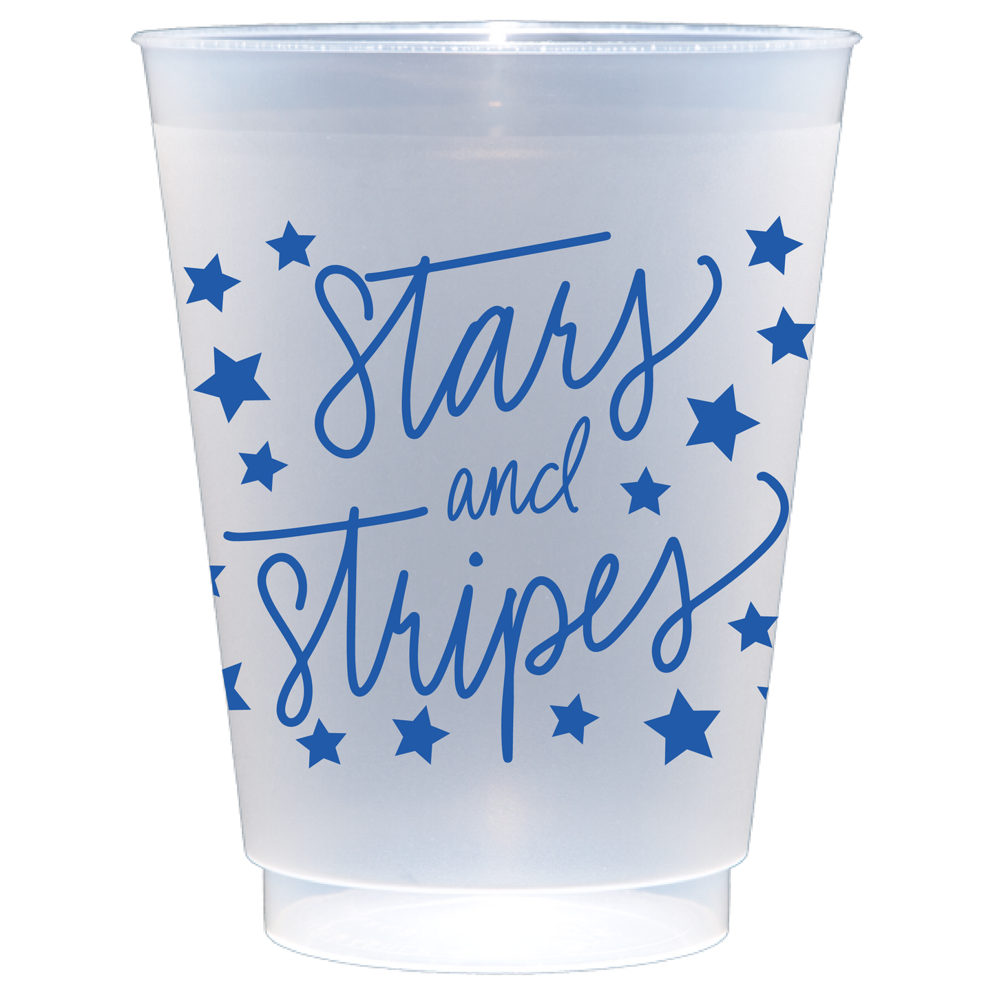 Birdie Mae Designs - Stars & Stripes | July 4 Frosted Acrylic 16 oz Cup Set of 8