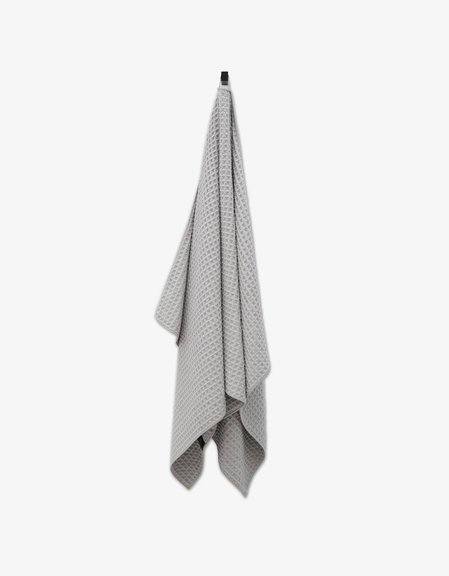 Geometry - Stone Waffle Bath Towel