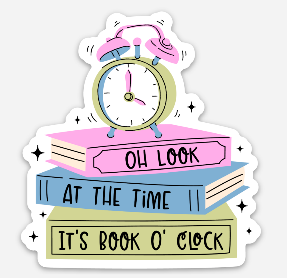 inviting affairs paperie - Book O'Clock Sticker