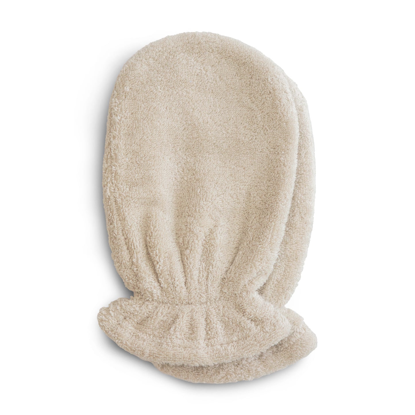 Mushie Organic Cotton Bath Mitt 2-Pack (Fog)