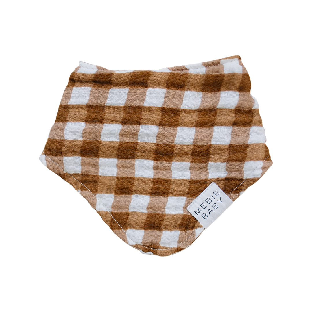 Gingham Muslin Bib