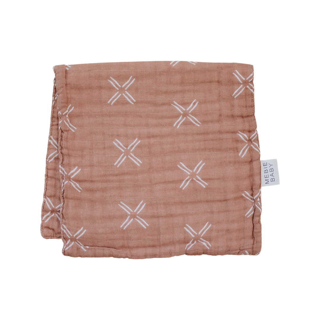 Just Peachy Muslin Burp Cloth