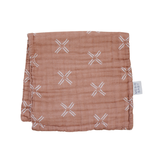 Just Peachy Muslin Burp Cloth