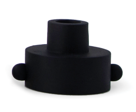 Paddywax - U-Shaped Ceramic Taper Holder, Black