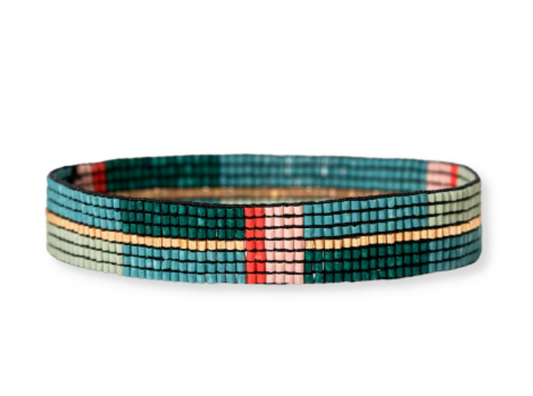 Ink + Alloy Alex Geo Stripe Beaded Stretch Bracelet - Assorted Colors