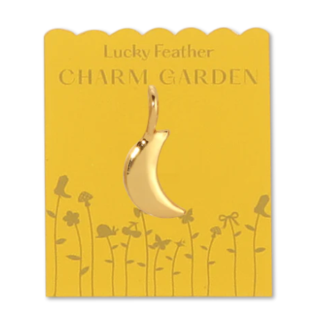 Lucky Feather Charm Garden - Moon Charm
