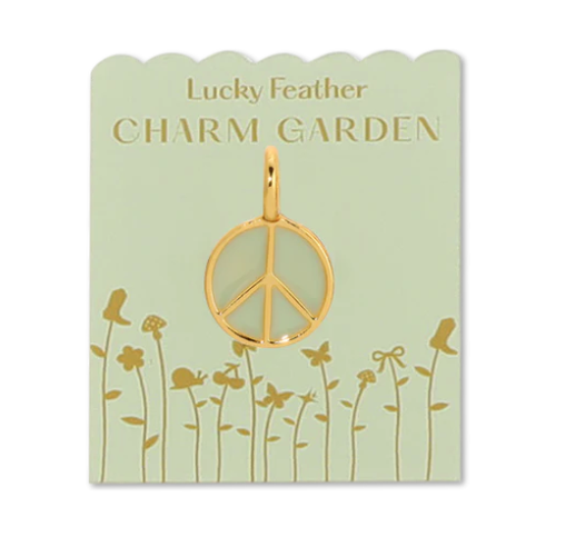 Lucky Feather Charm Garden - Peace Charm