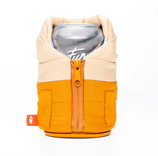 Puffin Drinkware - The Puffy Vest Can Cooler - Honey Brown/Taco Tan