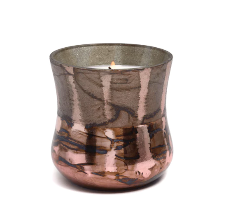 Paddywax Frosted Shiny Copper Glass Candle 9 oz - Cypress & Fir