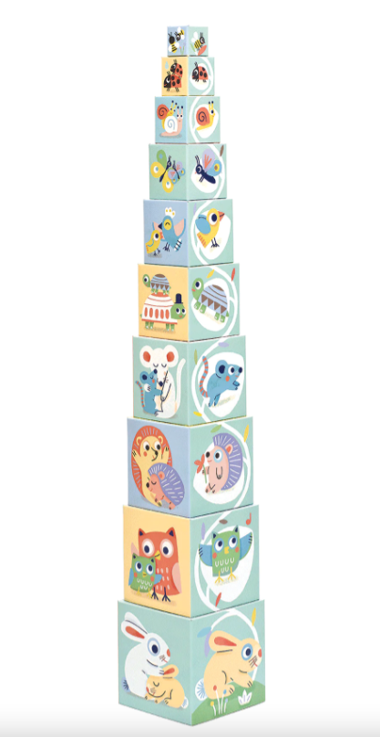 Baby White BabyBloki Stacking Toy