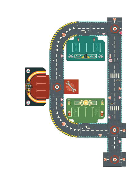 City Circuit 24pc Giant Puzzle