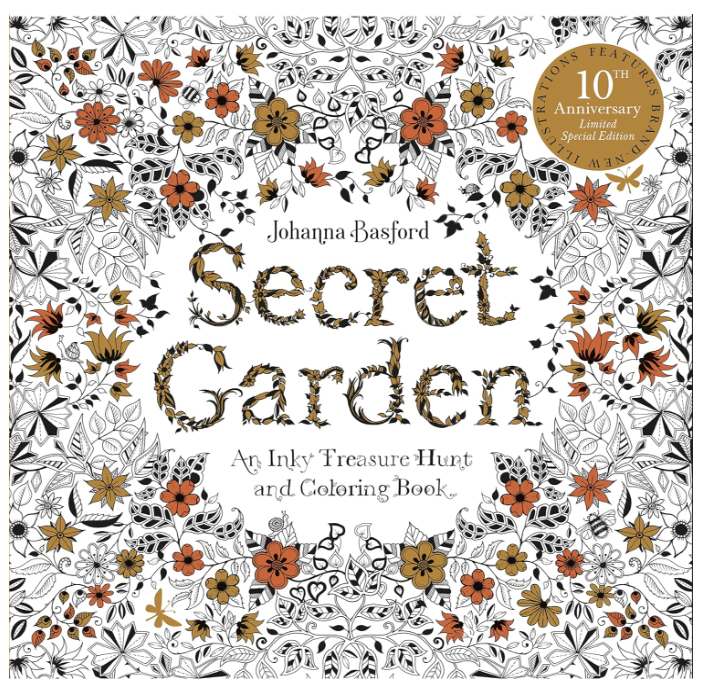 Secret Garden 10th Anniversary Edition Adult Coloring Book