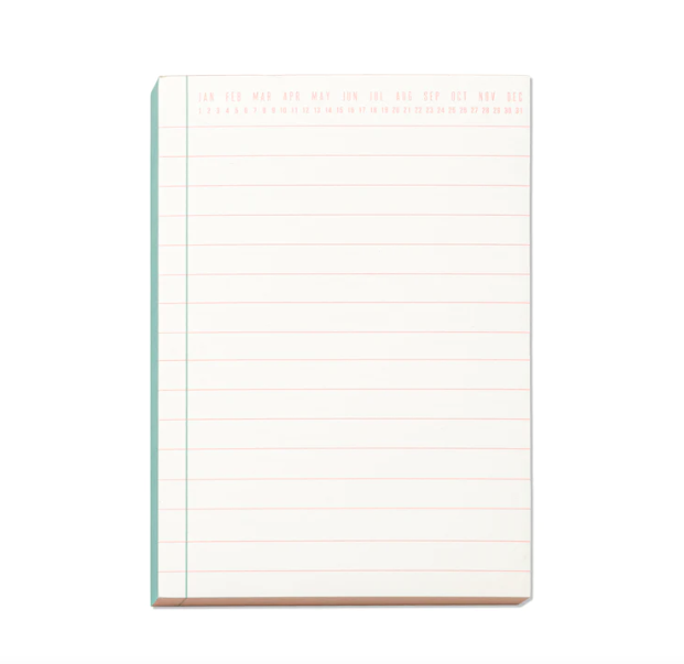 Designworks Ink - Colorblock Notepad - Green & Peach