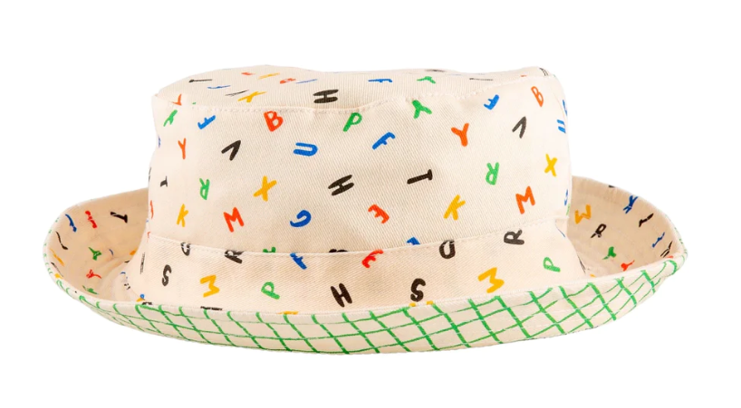 Miki Miette - Alphabet Reversible Bucket Hat