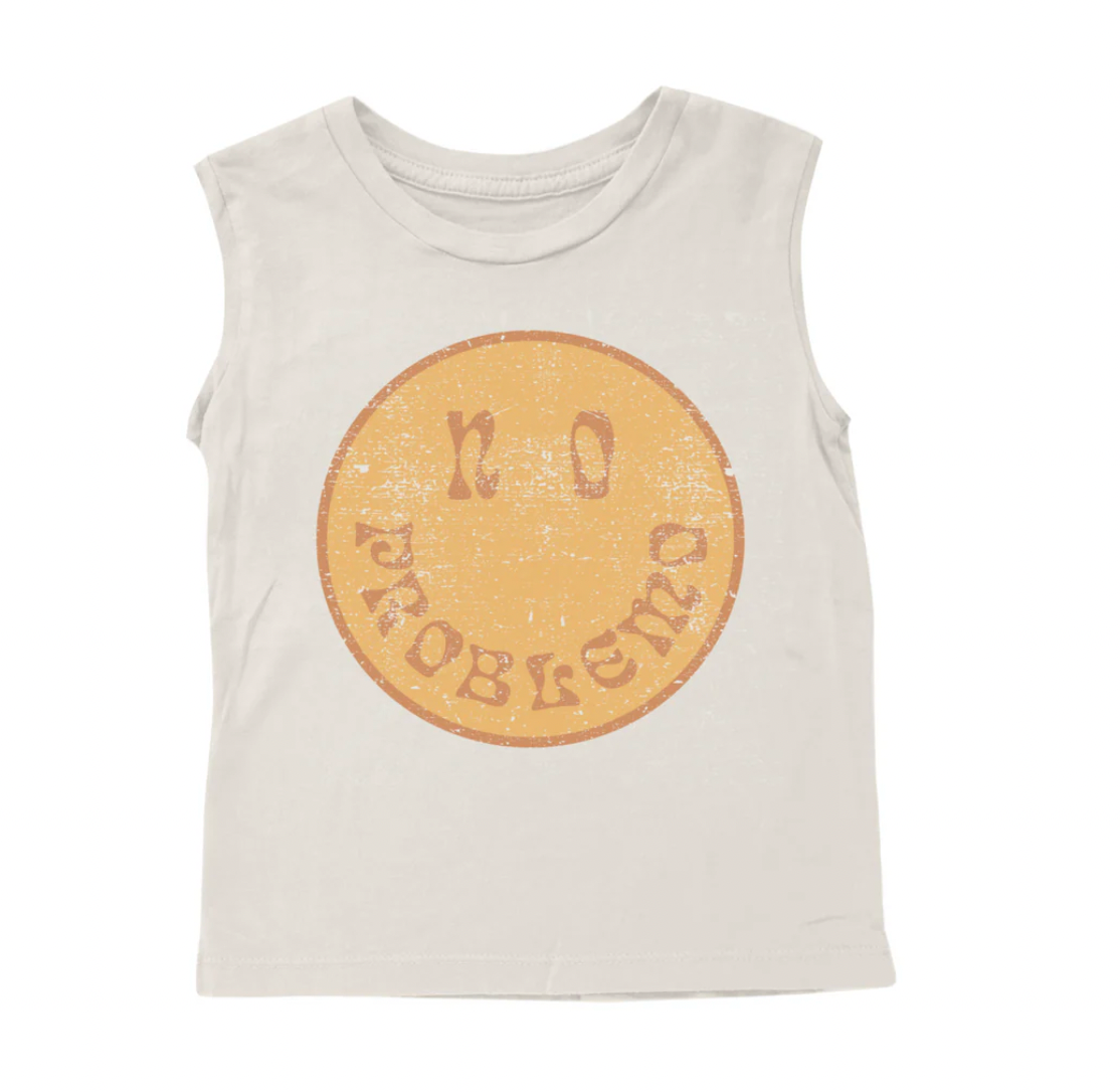 Tiny Whales No Problemo Muscle Tee - Natural