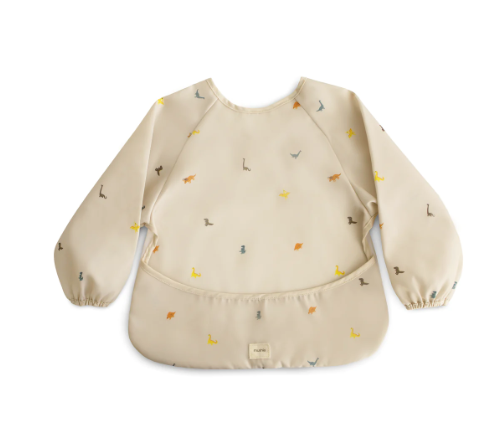 Mushie Long Sleeve Bib - Multiple Color Options