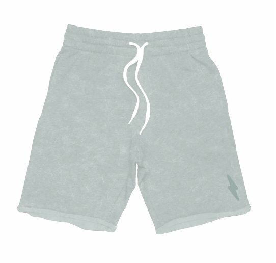 Tiny Whales Coastline Sweat Shorts - Mineral Sea Glass