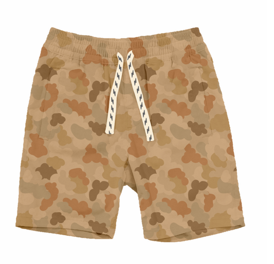 Tiny Whales Beach Brigade Shorts - Multi Camo