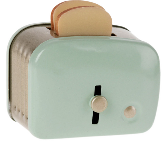 Miniature toaster & bread - Mint