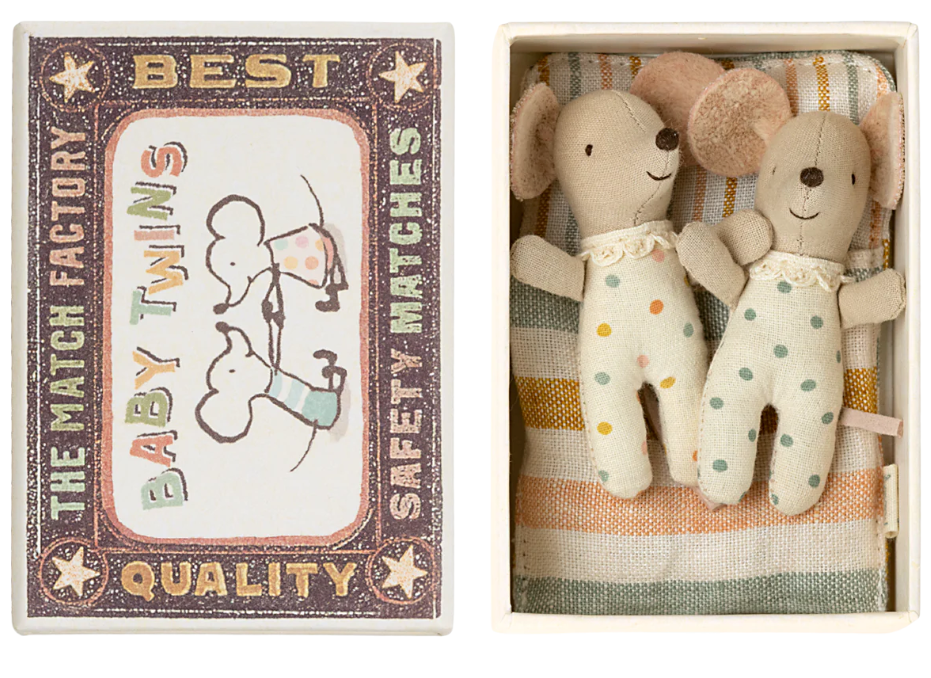 Twins, Baby mice in matchbox