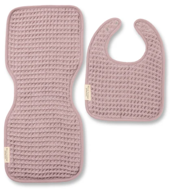 Bella Tunno Reversilbe Bib + Burp Cloth Set - Assorted Colors