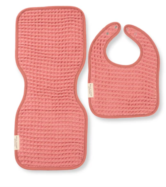 Bella Tunno Reversilbe Bib + Burp Cloth Set - Assorted Colors