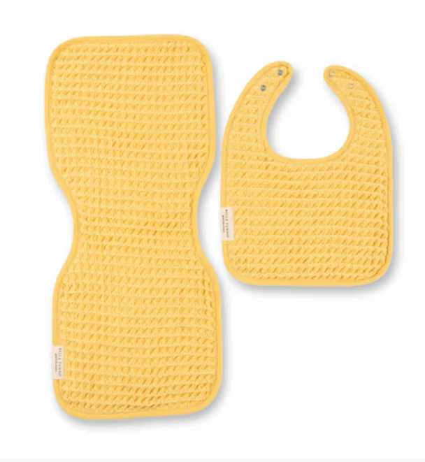 Bella Tunno Reversilbe Bib + Burp Cloth Set - Assorted Colors