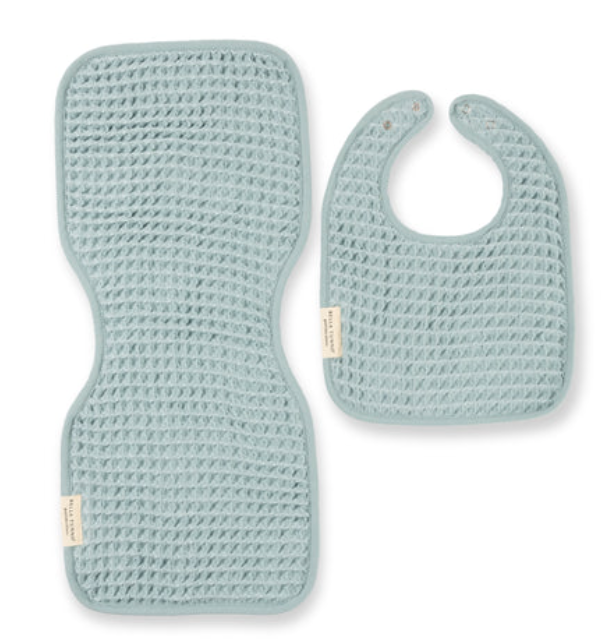 Bella Tunno Reversilbe Bib + Burp Cloth Set - Assorted Colors