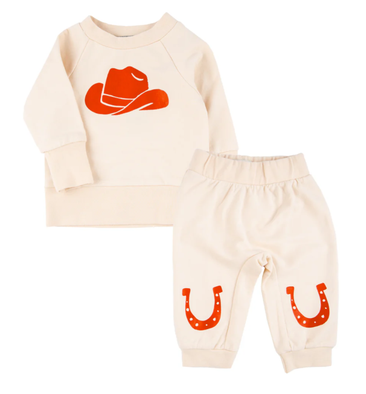 Miki Miette Charlie Layette Set Wild Horses