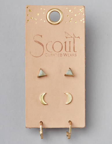 Scout Curated Wears - Ella Stud Trio - Gold