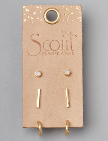 Scout Curated Wears - Scarlett Stud Trio - Gold