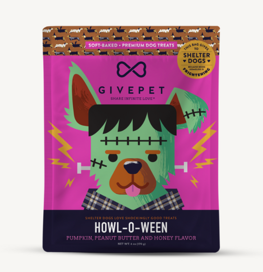 GIVEPET HOWL-O-WEEN TREATS - 11OZ BAG DOG TREATS