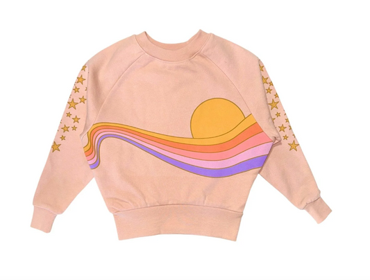 TINY WHALES GOLDEN ERA BOXY SWEATSHIRT