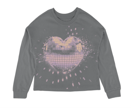 TINY WHALES ALL THAT GLITTERS OVERSIZE L/S TEE