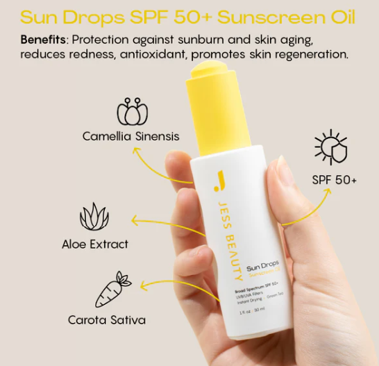 Jess Beauty Sun Drops Sunscreen Oil