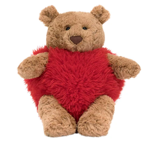 Jellycat Bartholomew Bear Heartthrob