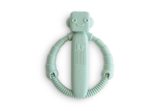 Mushie Robot Rattle Teether