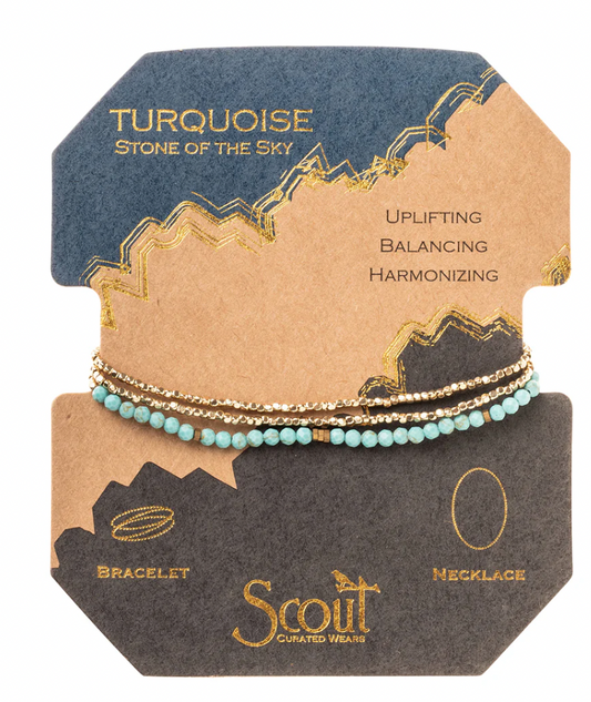 Scout Delicate Stone Turquoise/Gold - Stone of the Sky