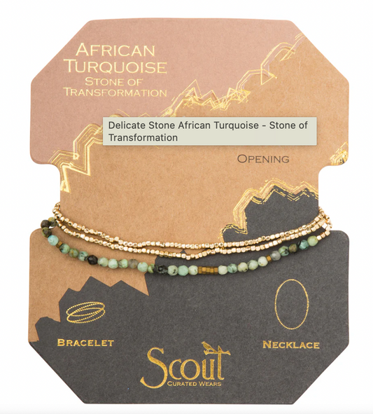 Scout Delicate Stone African Turquoise - Stone of Transformation