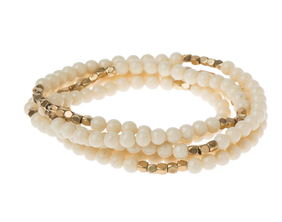 Scout Stone Wrap White Fossil Jasper - The Supreme Nurturer
