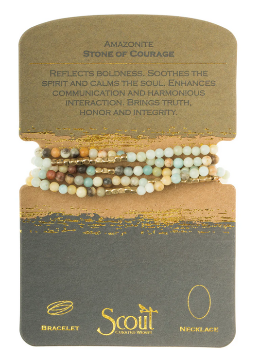 Scout Stone Wrap Amazonite - Stone of Courage