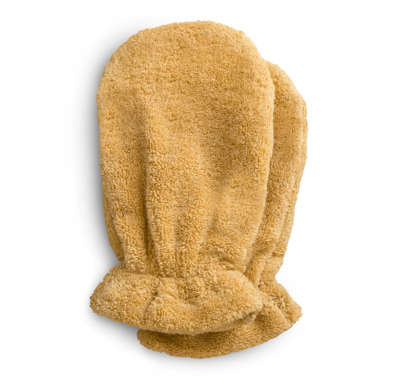 Mushie Organic Cotton Bath Mitt 2-Pack (Fall Yellow)