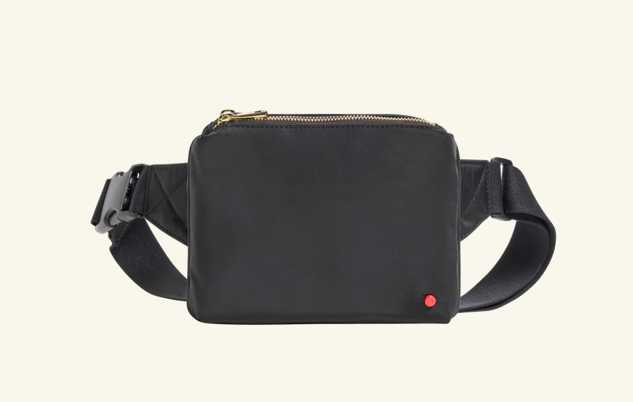 State Bags - Lorimer Mini Fanny - Black/Gold