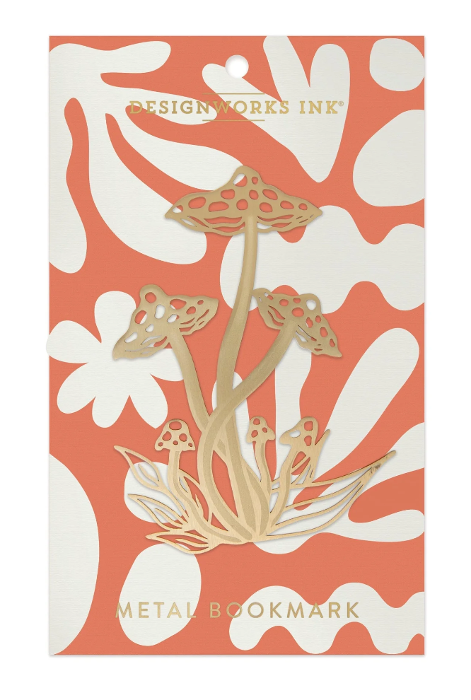 DESIGNWORKS INK - METAL BOOKMARK - MUSHROOM