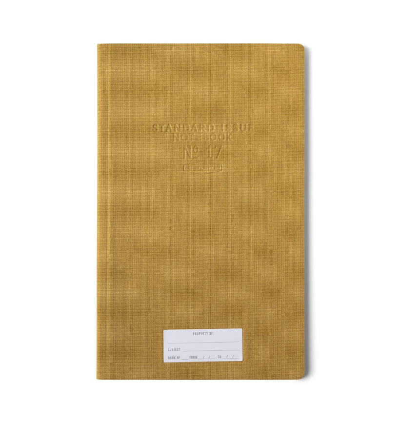 DESIGNWORKS INK - STANDARD ISSUE TALL NOTEBOOK NO 17 7.25 x 11.5 - OCHRE