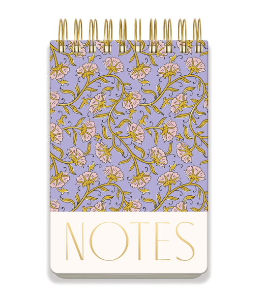 DESIGNWORKS INK - LARGE CHUNKY NOTEPAD - PURPLE VINTAGE FLORAL