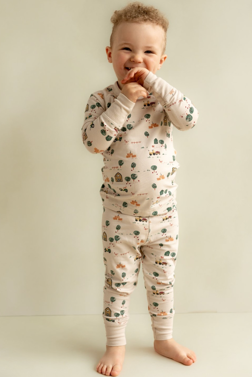 Coccoli Farm Toddler / Kids Neutral Pajama Set